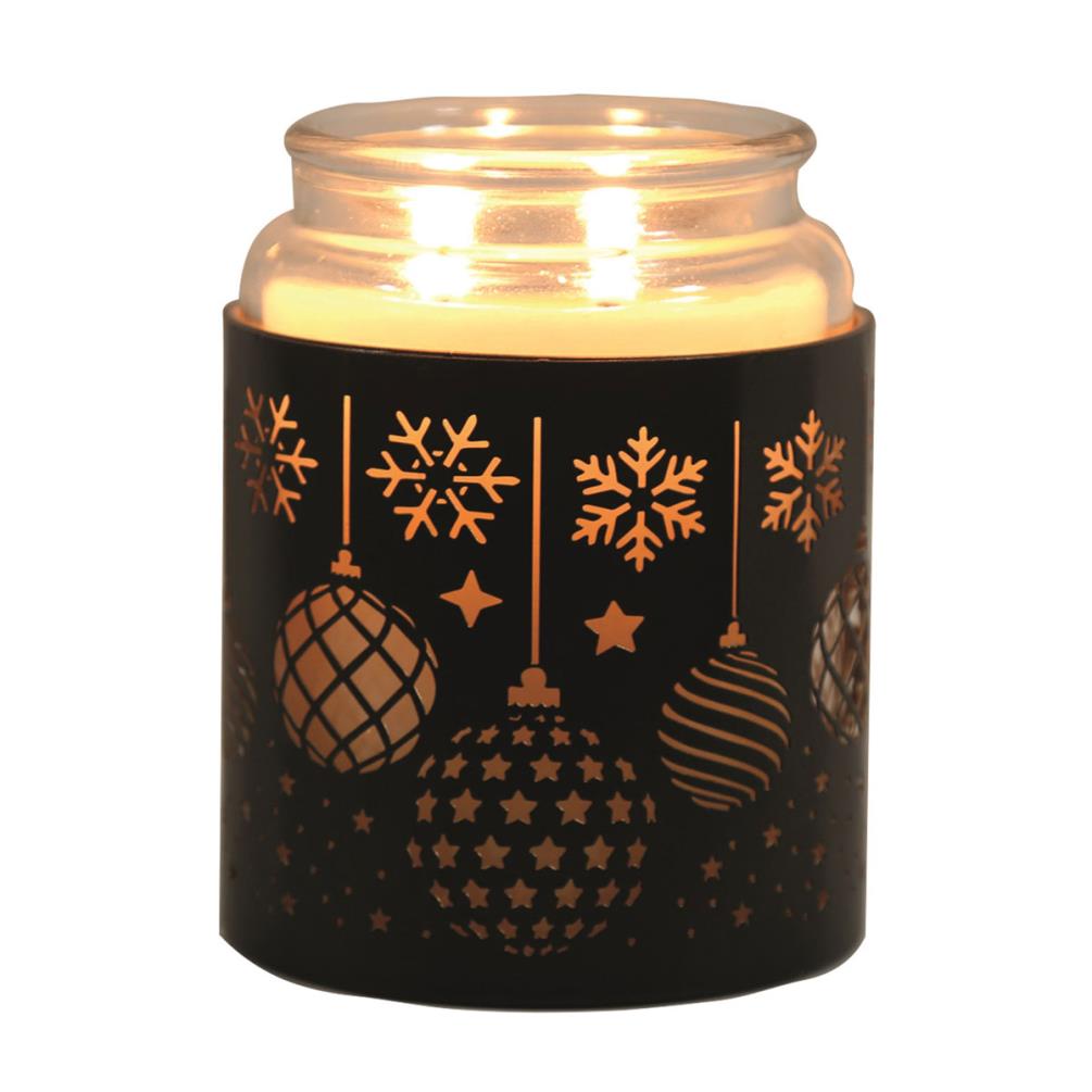 Aroma Black Baubles Jar Sleeve & Wax Melt Warmer Extra Image 1